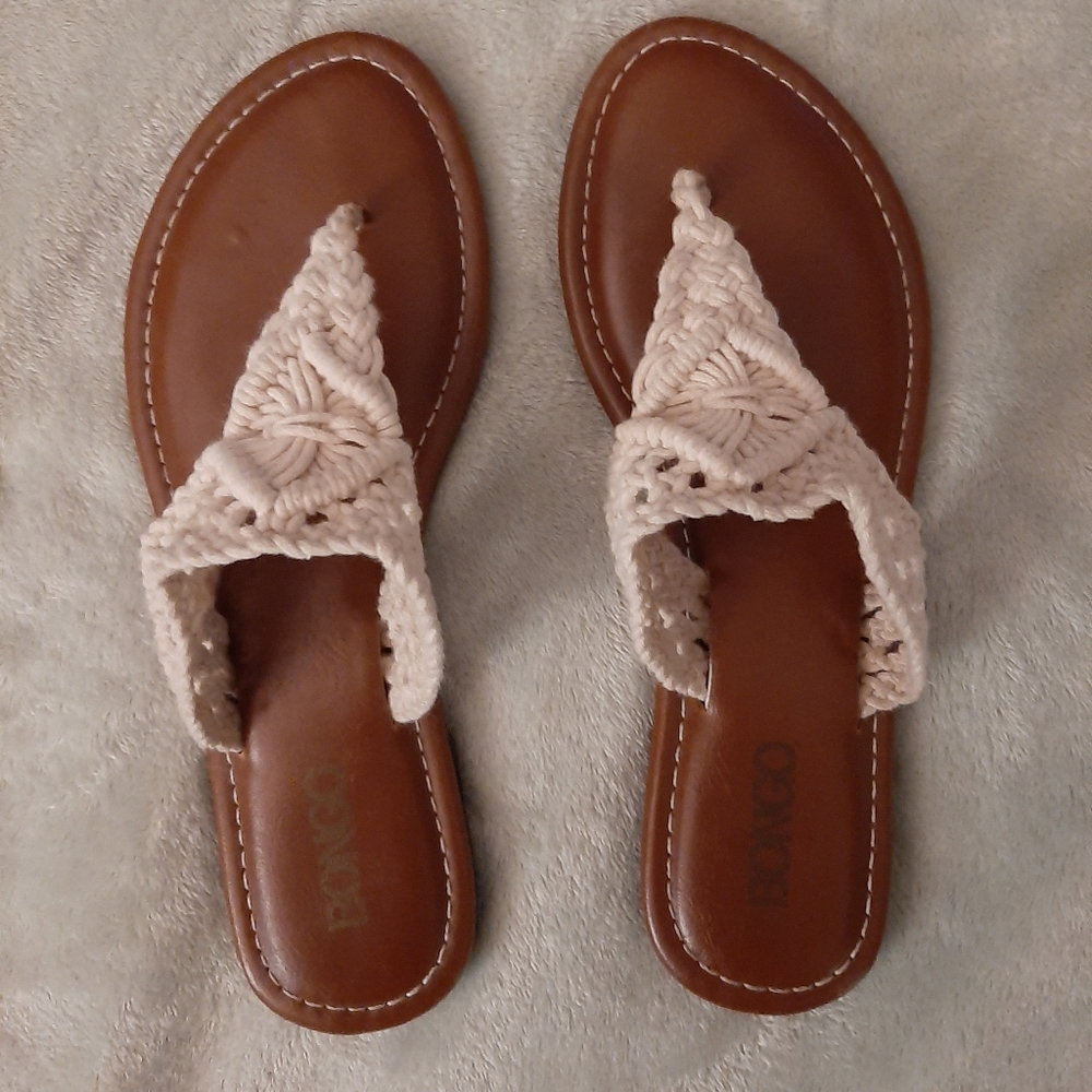 Crochet flip flops
